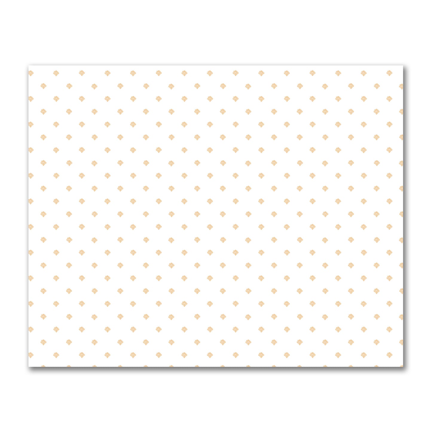 Off-White Cotton Sateen Fabric with Pale Orange Hand-painted Swizzle Motif Print | FACS-1232-171
