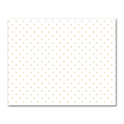 Off-White Cotton Sateen Fabric with Pale Orange Hand-painted Swizzle Motif Print | FACS-1232-171