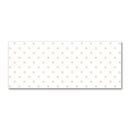Off-White Cotton Sateen Fabric with Pale Orange Hand-painted Swizzle Motif Print | FACS-1232-171