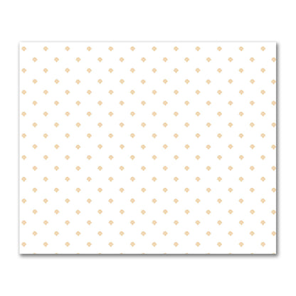 Off-White Cotton Sateen Fabric with Pale Orange Hand-painted Swizzle Motif Print | FACS-1232-171