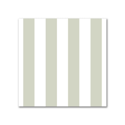 Off-White Cotton Sateen Fabric with Pale Green Bars, FACS-1241-051