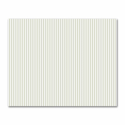 Off-White Cotton Sateen Fabric with Pale Green Bars, FACS-1241-051