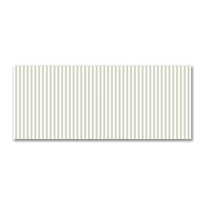 Off-White Cotton Sateen Fabric with Pale Green Bars, FACS-1241-051