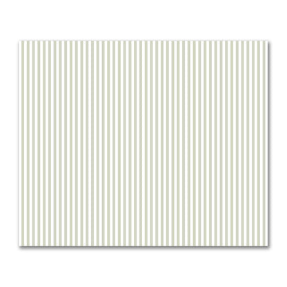 Off-White Cotton Sateen Fabric with Pale Green Bars, FACS-1241-051