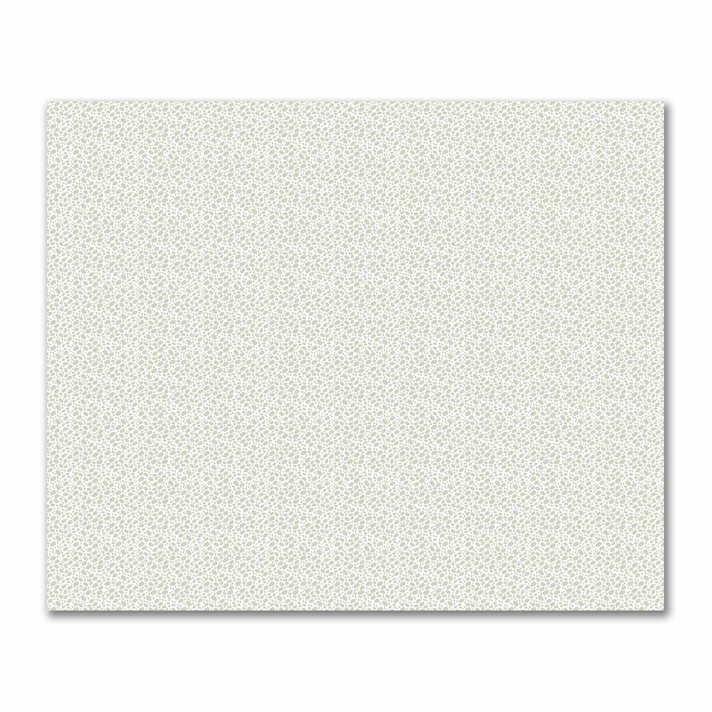 Off-White Cotton Sateen Fabric with Pale Green Hand-painted Dab Motif Print | FACS-1241-092