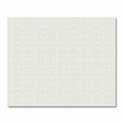 Off-White Cotton Sateen Fabric with Pale Green Hand-painted Dab Motif Print | FACS-1241-092