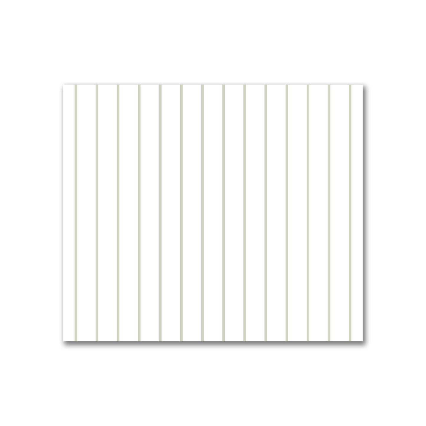 Off-White Cotton Sateen Fabric with Fine Pale Green Stripes, FACS-1241-151
