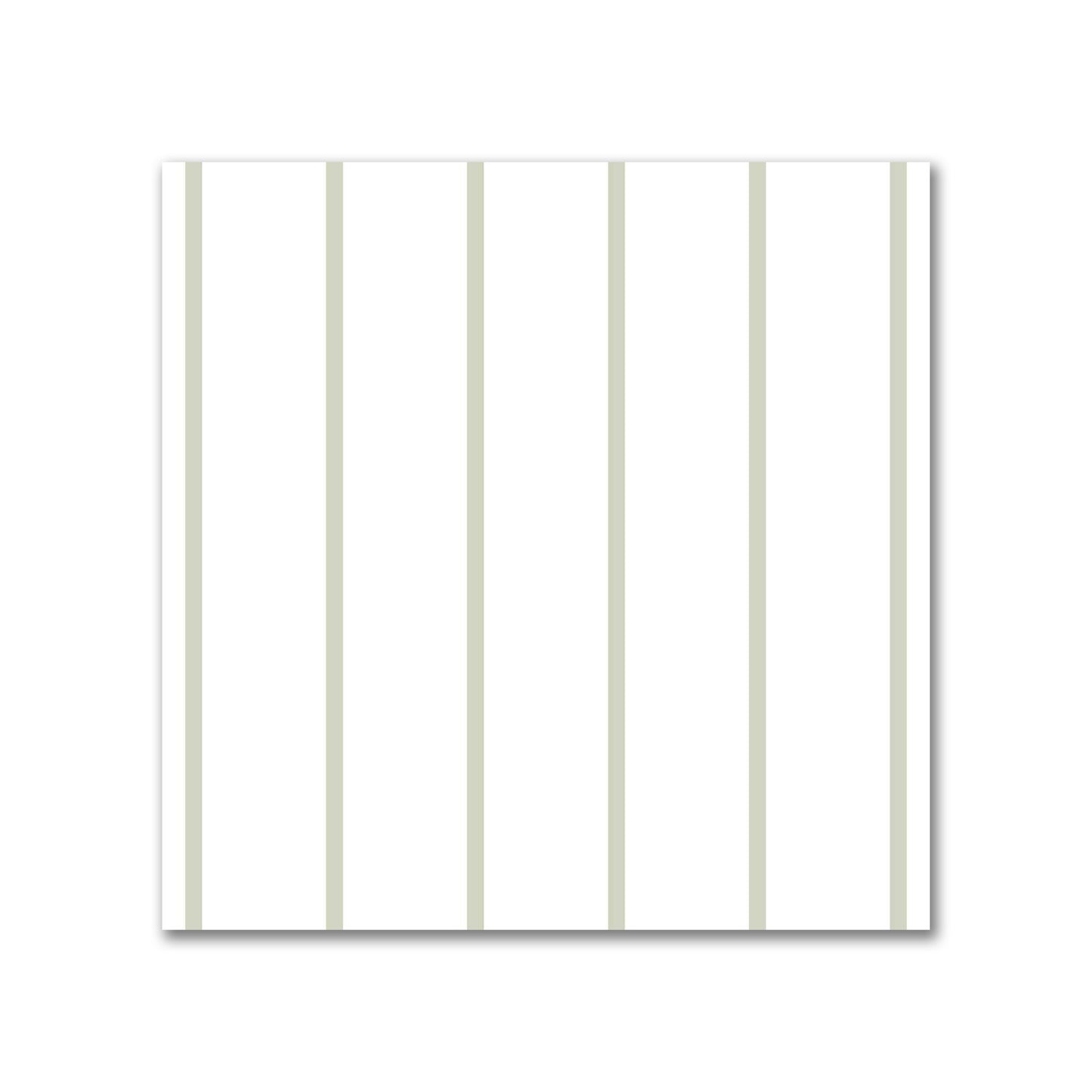 Off-White Cotton Sateen Fabric with Fine Pale Green Stripes, FACS-1241-151