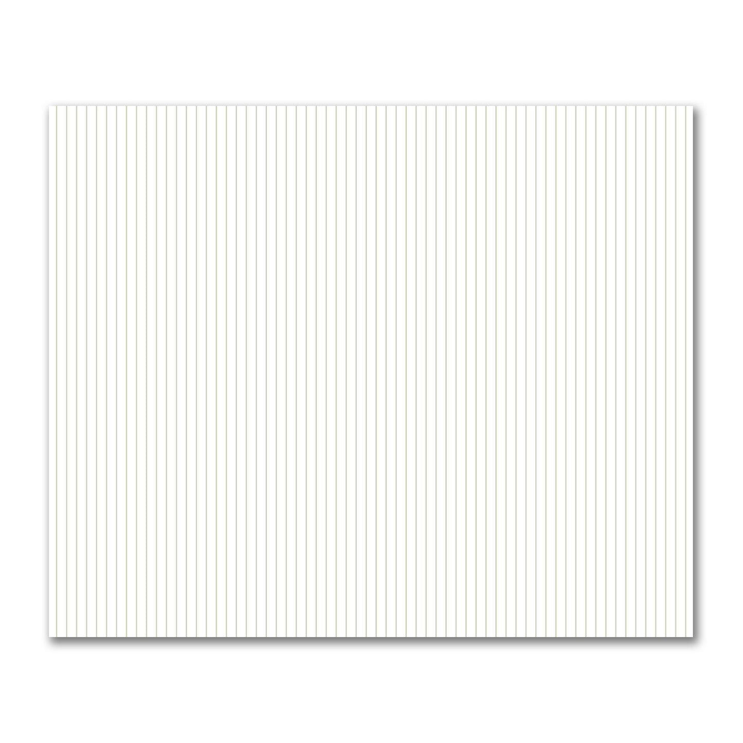 Off-White Cotton Sateen Fabric with Fine Pale Green Stripes, FACS-1241-151