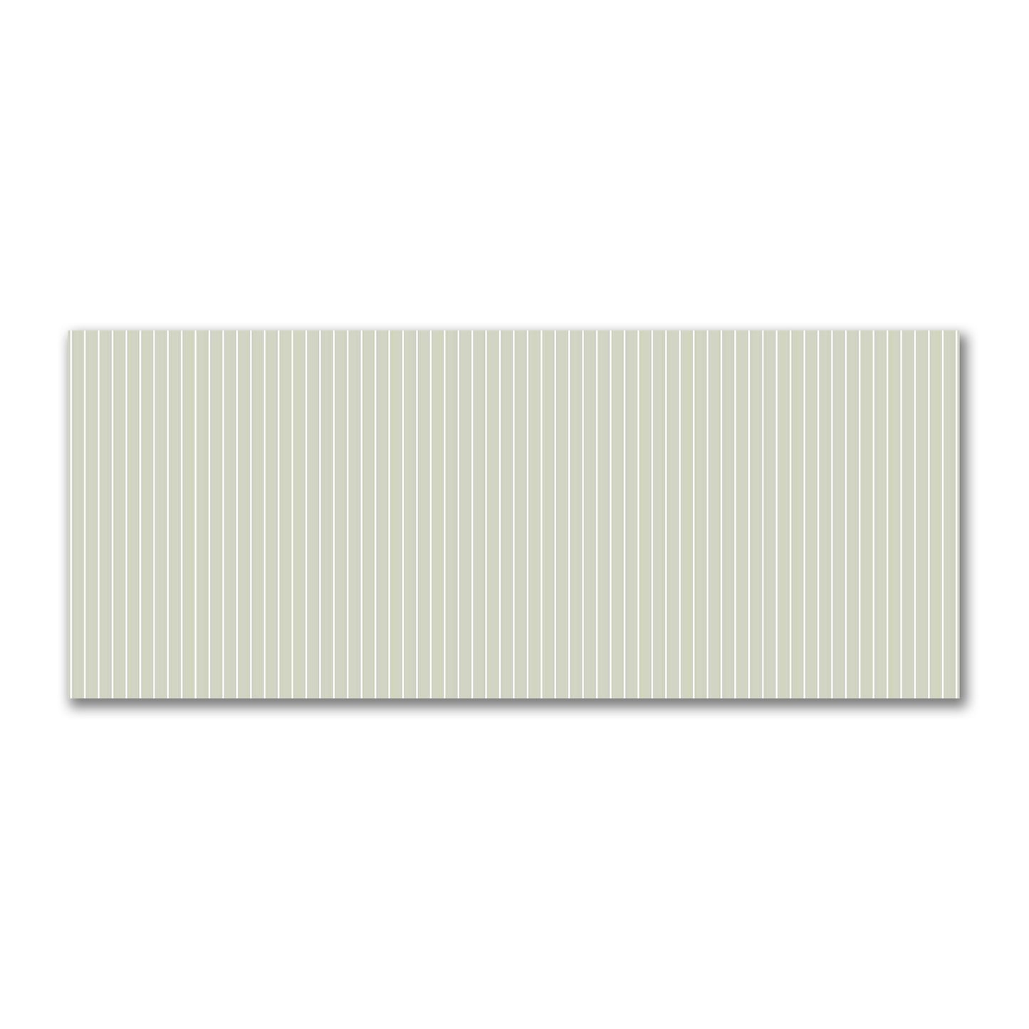 Cotton Sateen Fabric with Fine Off-White Stripes on Pale Green, FACS-1241-152