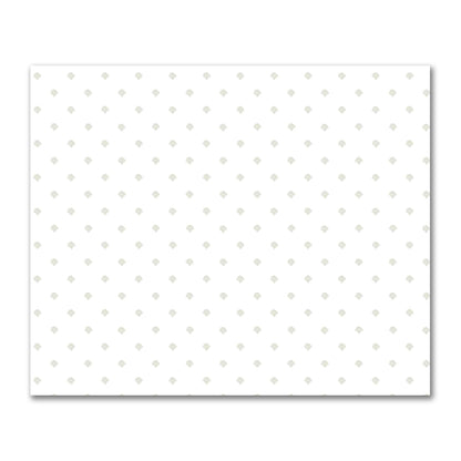 Off-White Cotton Sateen Fabric with Pale Green Hand-painted Swizzle Motif Print | FACS-1241-171
