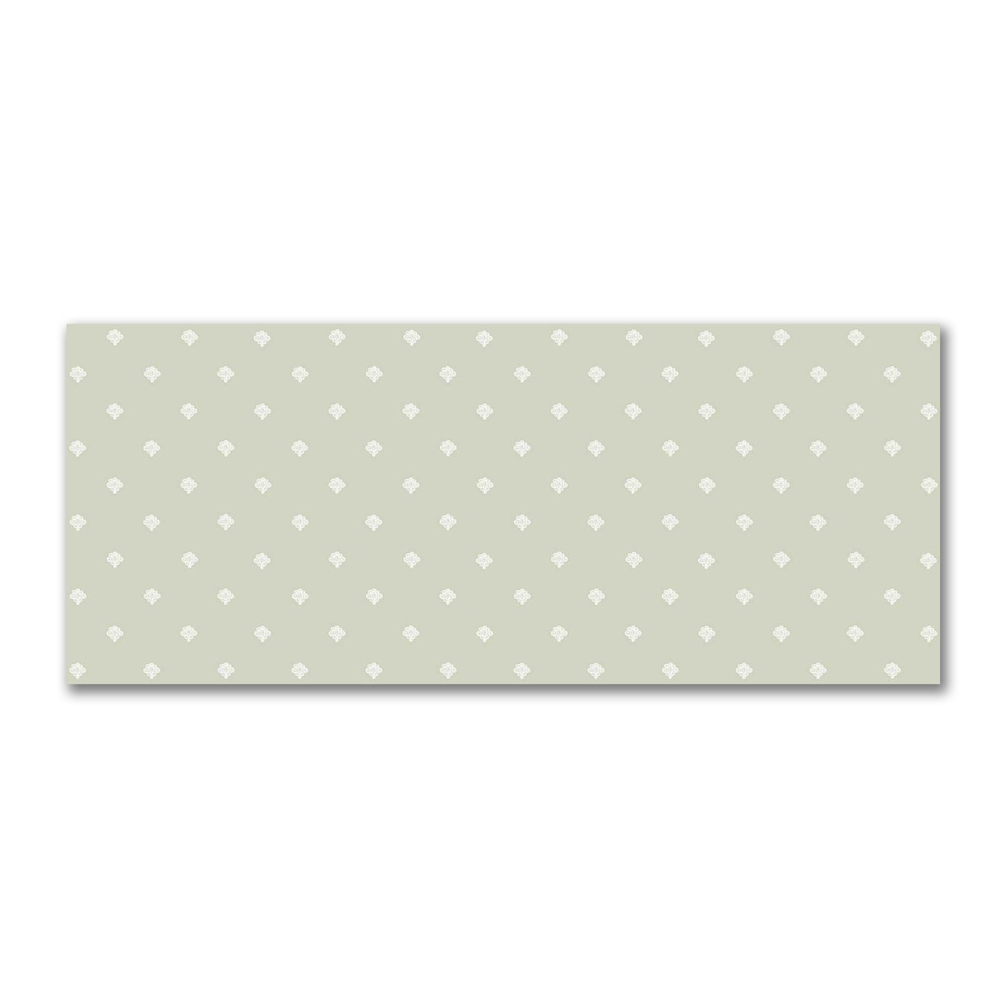 Pale Green Cotton Sateen Fabric with Off-White Hand-painted Swizzle Motif Print | FACS-1241-172