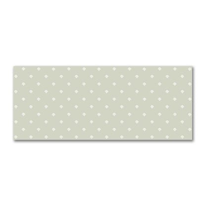Pale Green Cotton Sateen Fabric with Off-White Hand-painted Swizzle Motif Print | FACS-1241-172