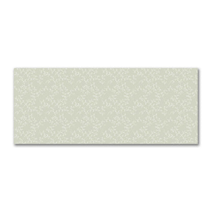 Pale Green Cotton Sateen Fabric with Off-White Vine Print  | FACS-1241-182