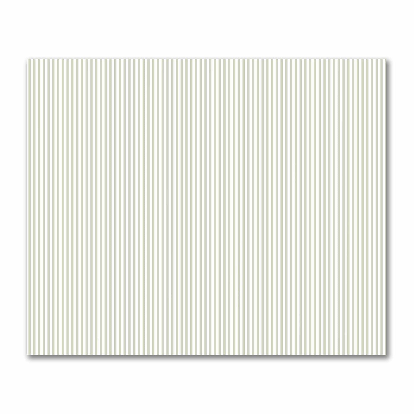 Off-White Cotton Sateen Fabric with Thin Pale Green Bars, FACS-1241-241