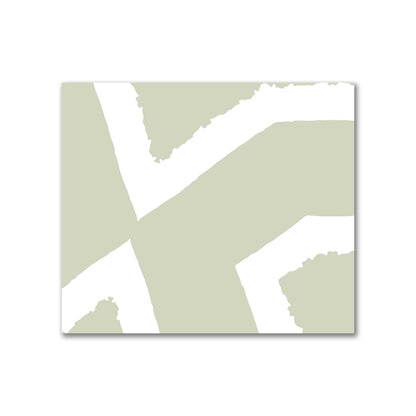 Pale Green Cotton Sateen Fabric with Bold Off-White Graphic  | FACS-1241-392