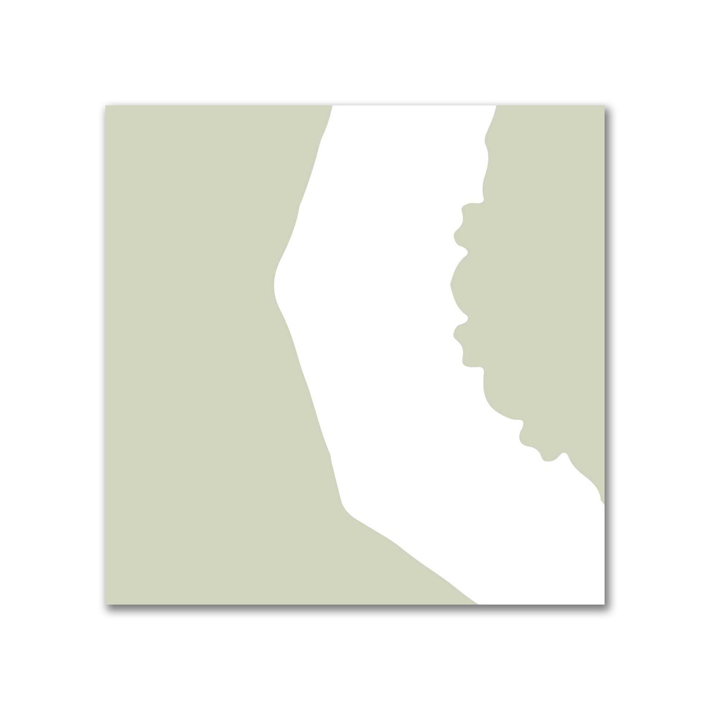 Pale Green Cotton Sateen Fabric with Bold Off-White Graphic  | FACS-1241-392