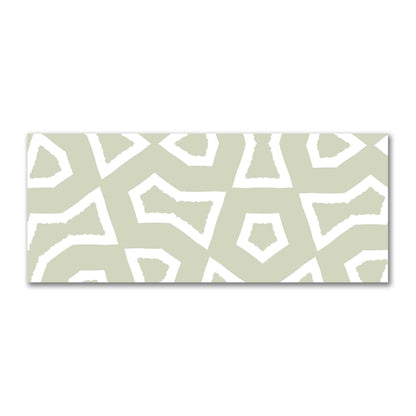 Pale Green Cotton Sateen Fabric with Bold Off-White Graphic  | FACS-1241-392