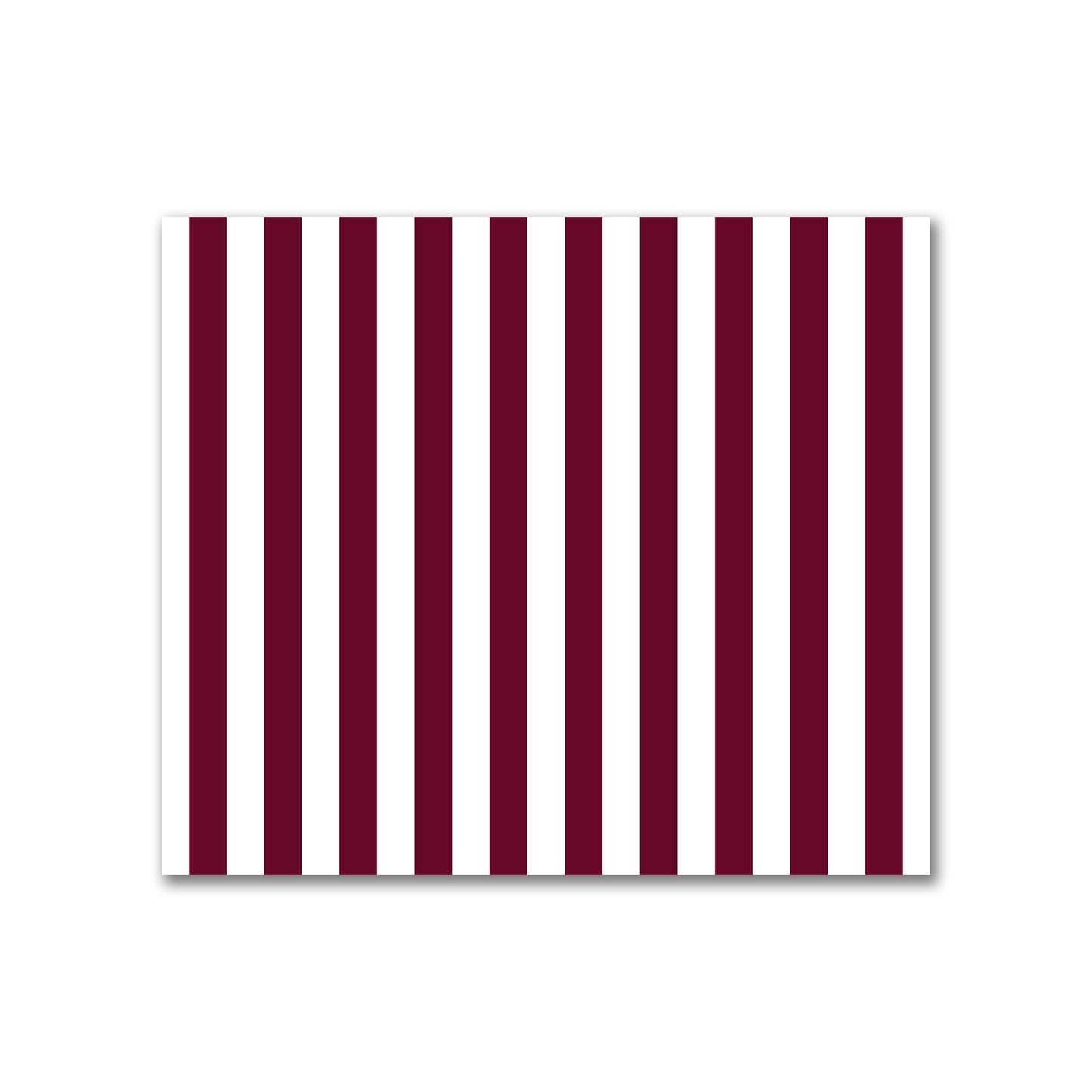 Off-White Cotton Sateen Fabric with Burgundy Red Bars, FACS-1281-051