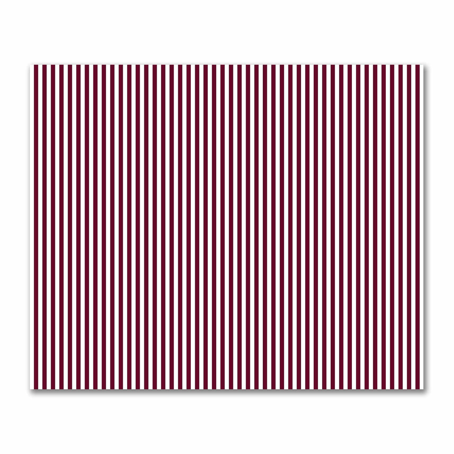 Off-White Cotton Sateen Fabric with Burgundy Red Bars, FACS-1281-051