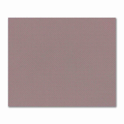 Off-White Cotton Sateen Fabric with Burgundy Red Repeating Square Motif Print | FACS-1281-122