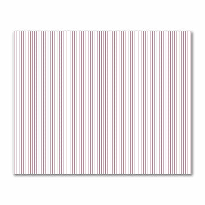 Off-White Cotton Sateen Fabric with Fine Burgundy Red Stripes, FACS-1281-151