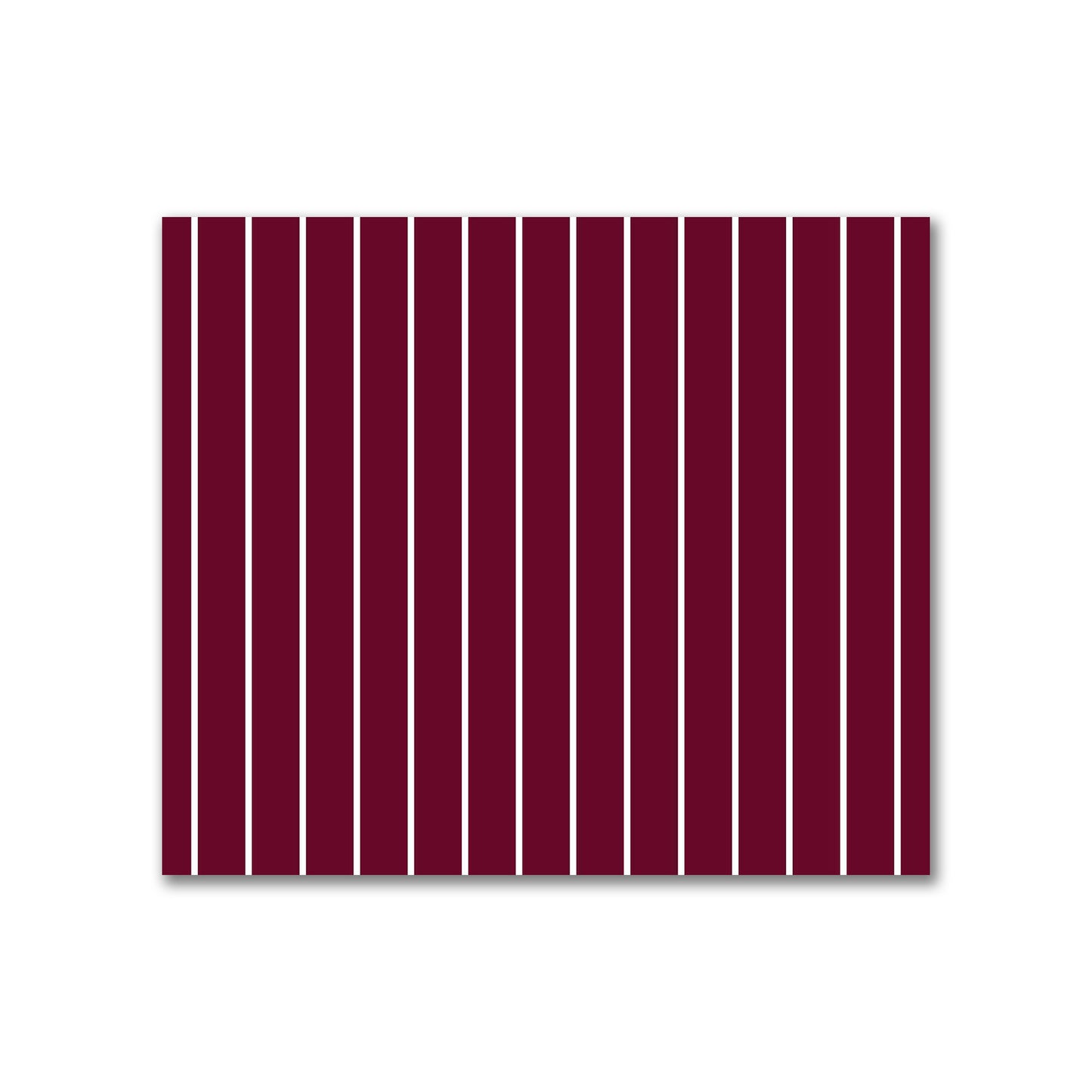 Cotton Sateen Fabric with Fine Off-White Stripes on Burgundy Red, FACS-1281-152