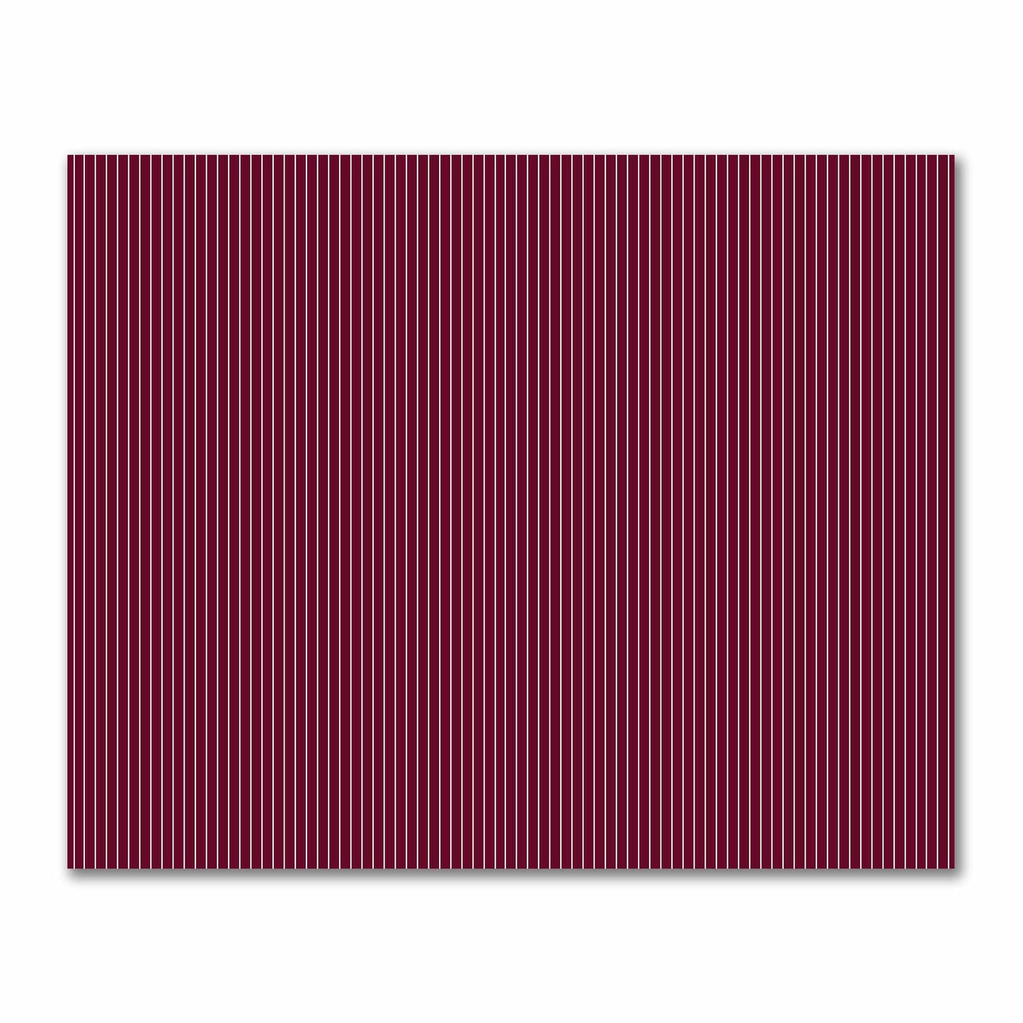 Cotton Sateen Fabric with Fine Off-White Stripes on Burgundy Red, FACS-1281-152
