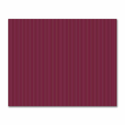 Cotton Sateen Fabric with Fine Off-White Stripes on Burgundy Red, FACS-1281-152