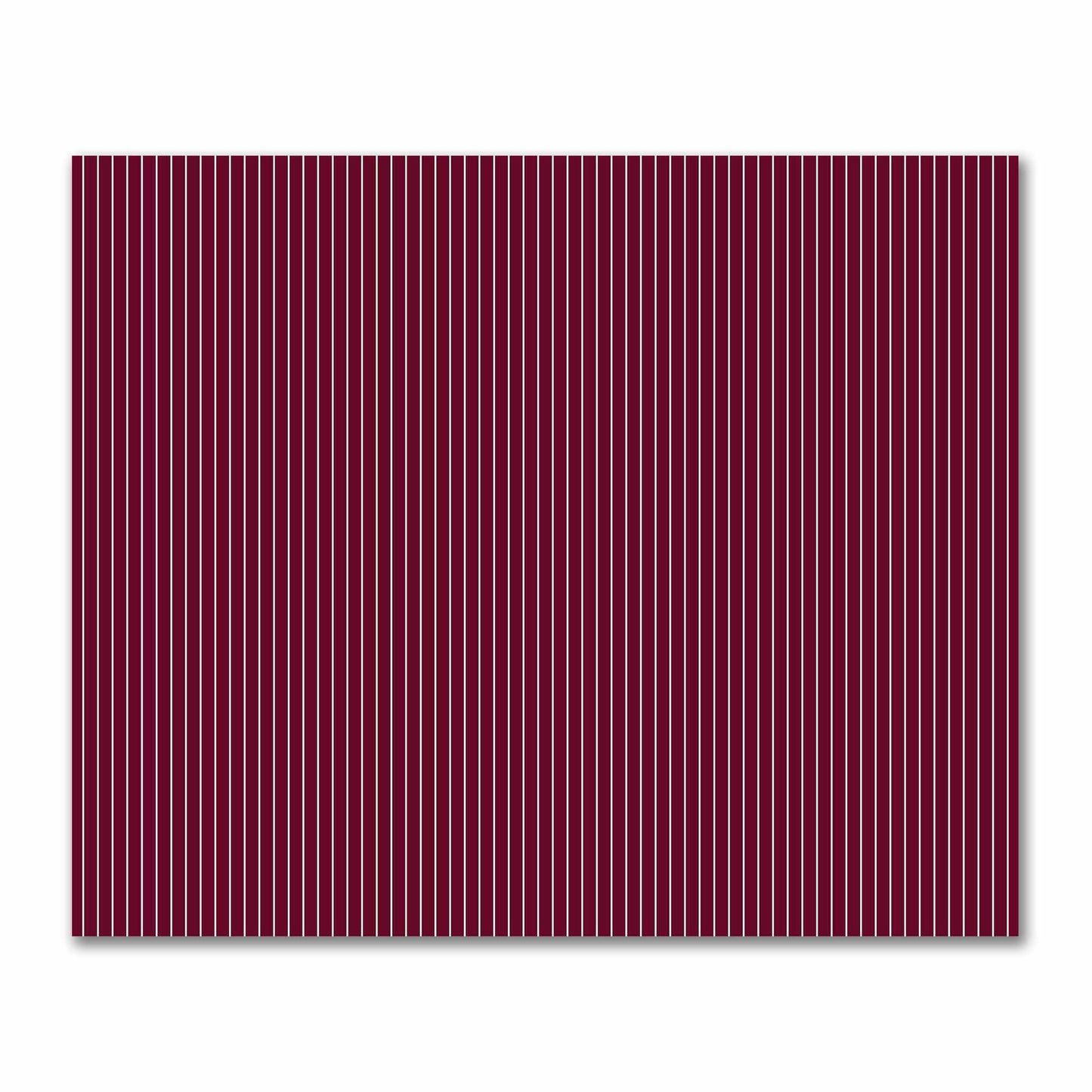 Cotton Sateen Fabric with Fine Off-White Stripes on Burgundy Red, FACS-1281-152