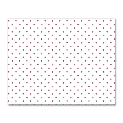 Off-White Cotton Sateen Fabric with Burgundy Red Hand-painted Swizzle Motif Print | FACS-1281-171