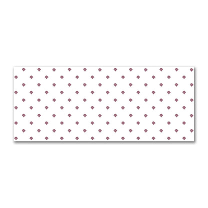 Off-White Cotton Sateen Fabric with Burgundy Red Hand-painted Swizzle Motif Print | FACS-1281-171