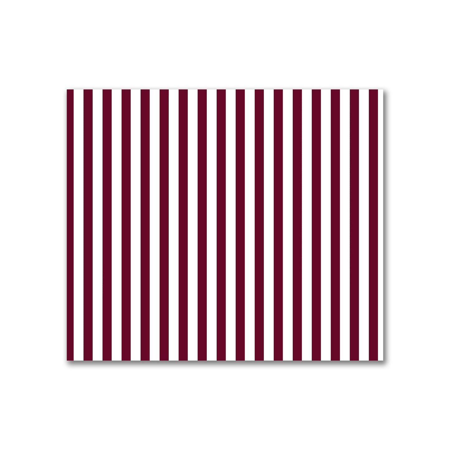 Off-White Cotton Sateen Fabric with Thin Burgundy Red Bars, FACS-1281-241