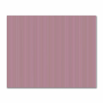 Off-White Cotton Sateen Fabric with Thin Burgundy Red Bars, FACS-1281-241