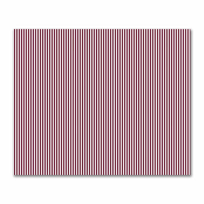 Off-White Cotton Sateen Fabric with Thin Burgundy Red Bars, FACS-1281-241