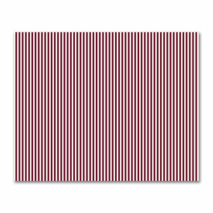 Cotton Sateen Fabric with Burgundy Red Bars on Pale Cream, FACS-1283-051