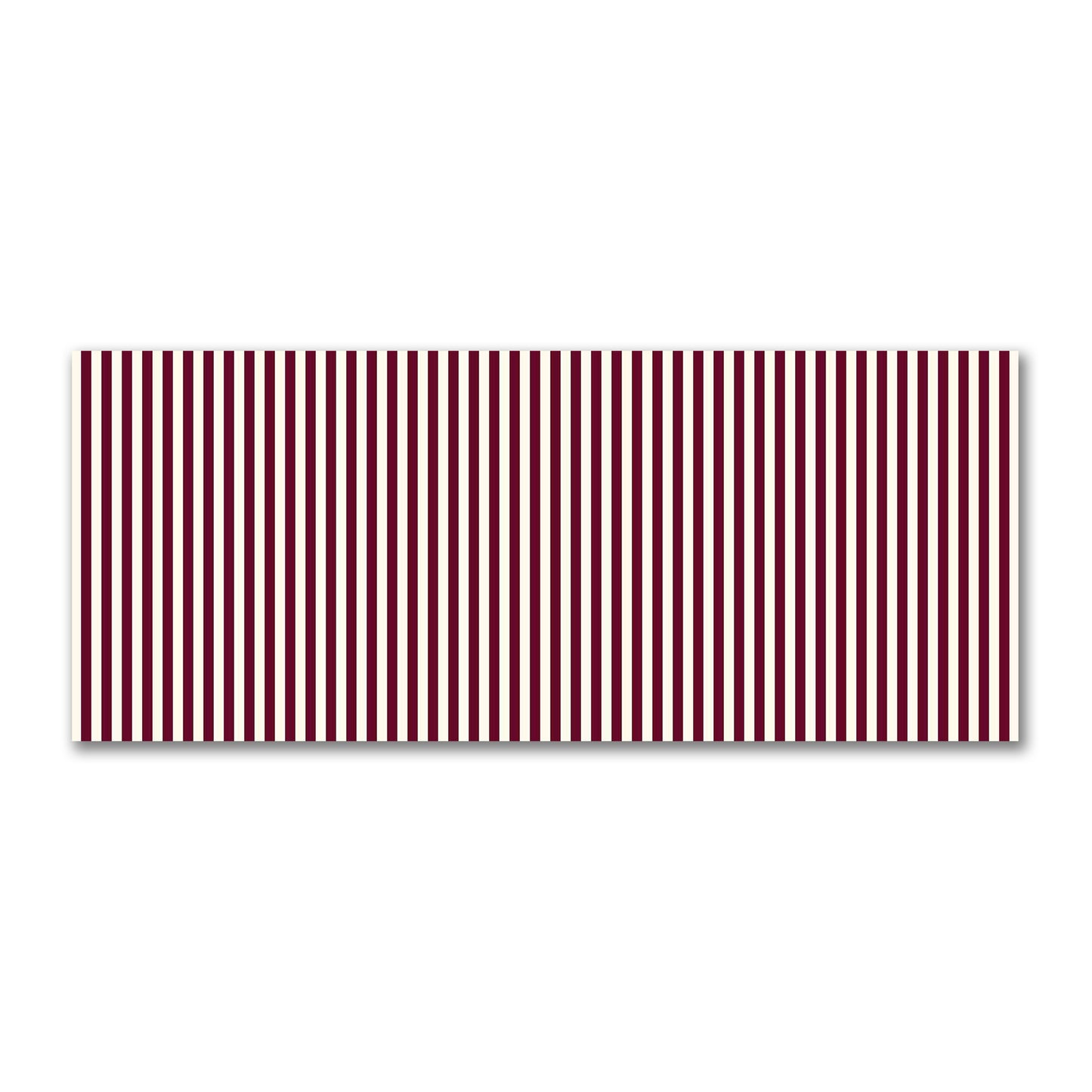 Cotton Sateen Fabric with Burgundy Red Bars on Pale Cream, FACS-1283-051