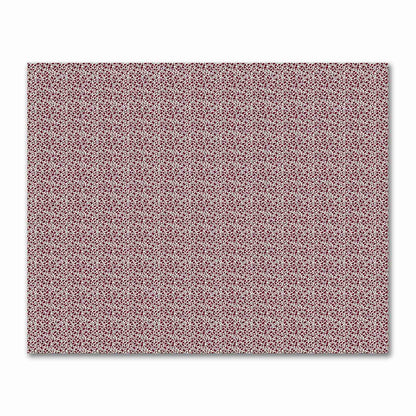 Pale Cream Cotton Sateen Fabric with Burgundy Red Hand-painted Dab Motif Print | FACS-1283-092