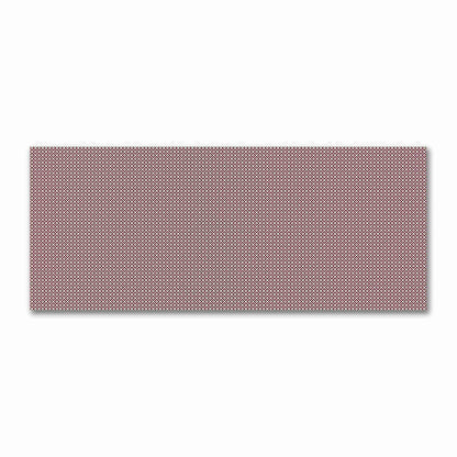 Pale Cream Cotton Sateen Fabric with Burgundy Red Repeating Square Motif Print | FACS-1283-122