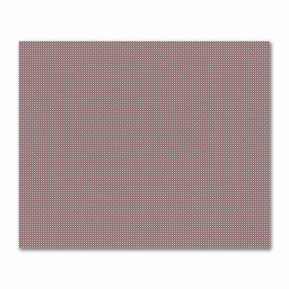 Pale Cream Cotton Sateen Fabric with Burgundy Red Repeating Square Motif Print | FACS-1283-122