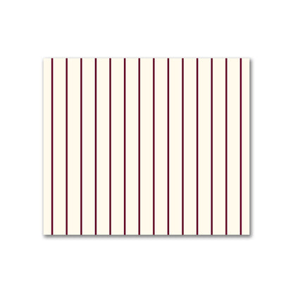 Cotton Sateen Fabric with Fine Burgundy Red Stripes on Pale Cream, FACS-1283-151