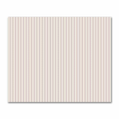 Cotton Sateen Fabric with Fine Burgundy Red Stripes on Pale Cream, FACS-1283-151
