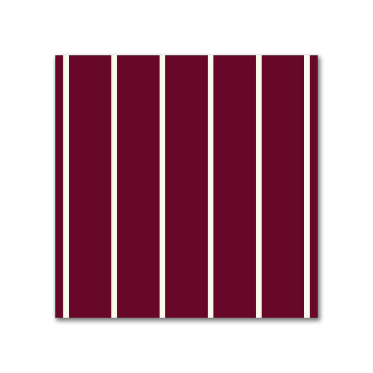Cotton Sateen Fabric with Fine Pale Cream Stripes on Burgundy Red, FACS-1283-152
