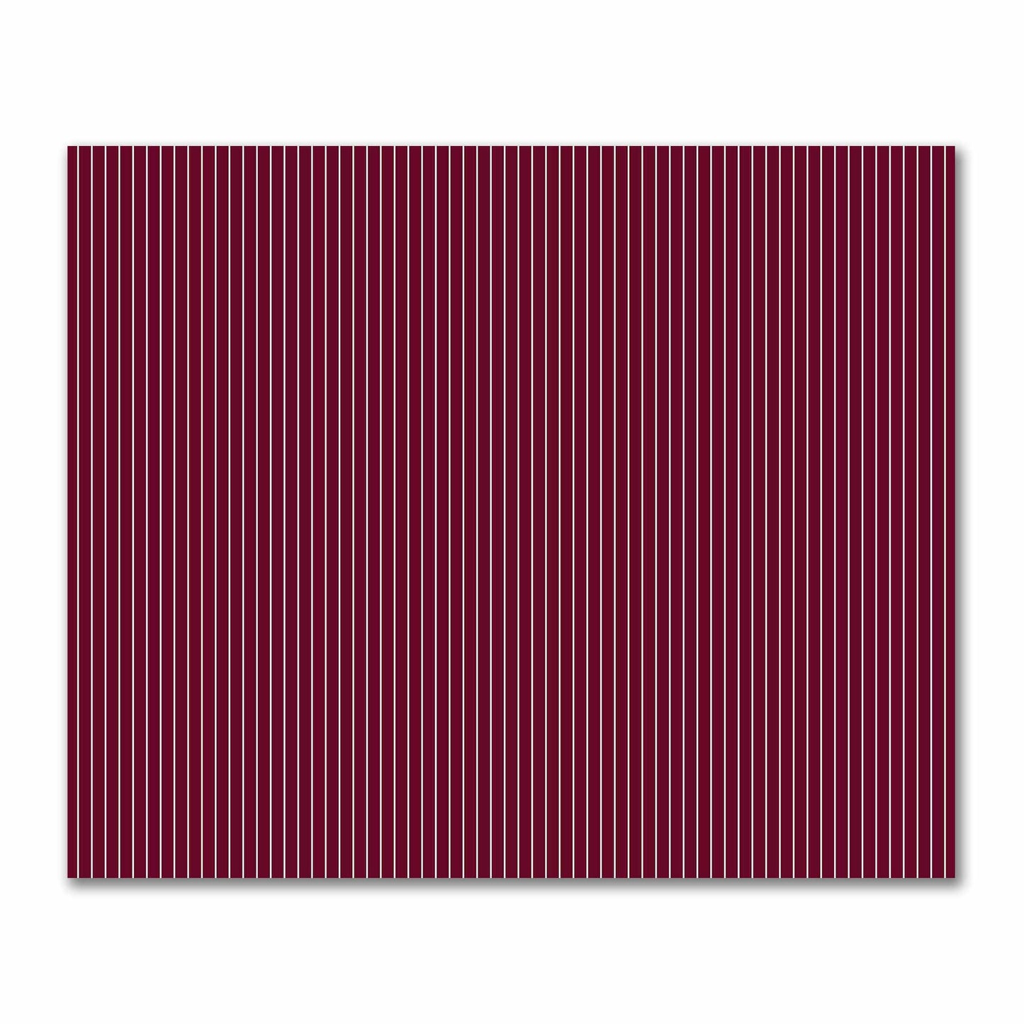 Cotton Sateen Fabric with Fine Pale Cream Stripes on Burgundy Red, FACS-1283-152