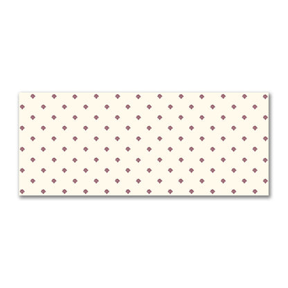 Pale Cream Cotton Sateen Fabric with Burgundy Red Hand-painted Swizzle Motif Print | FACS-1283-171