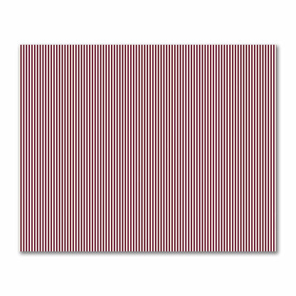 Cotton Sateen Fabric with Thin Burgundy Red Bars on Pale Cream, FACS-1283-241
