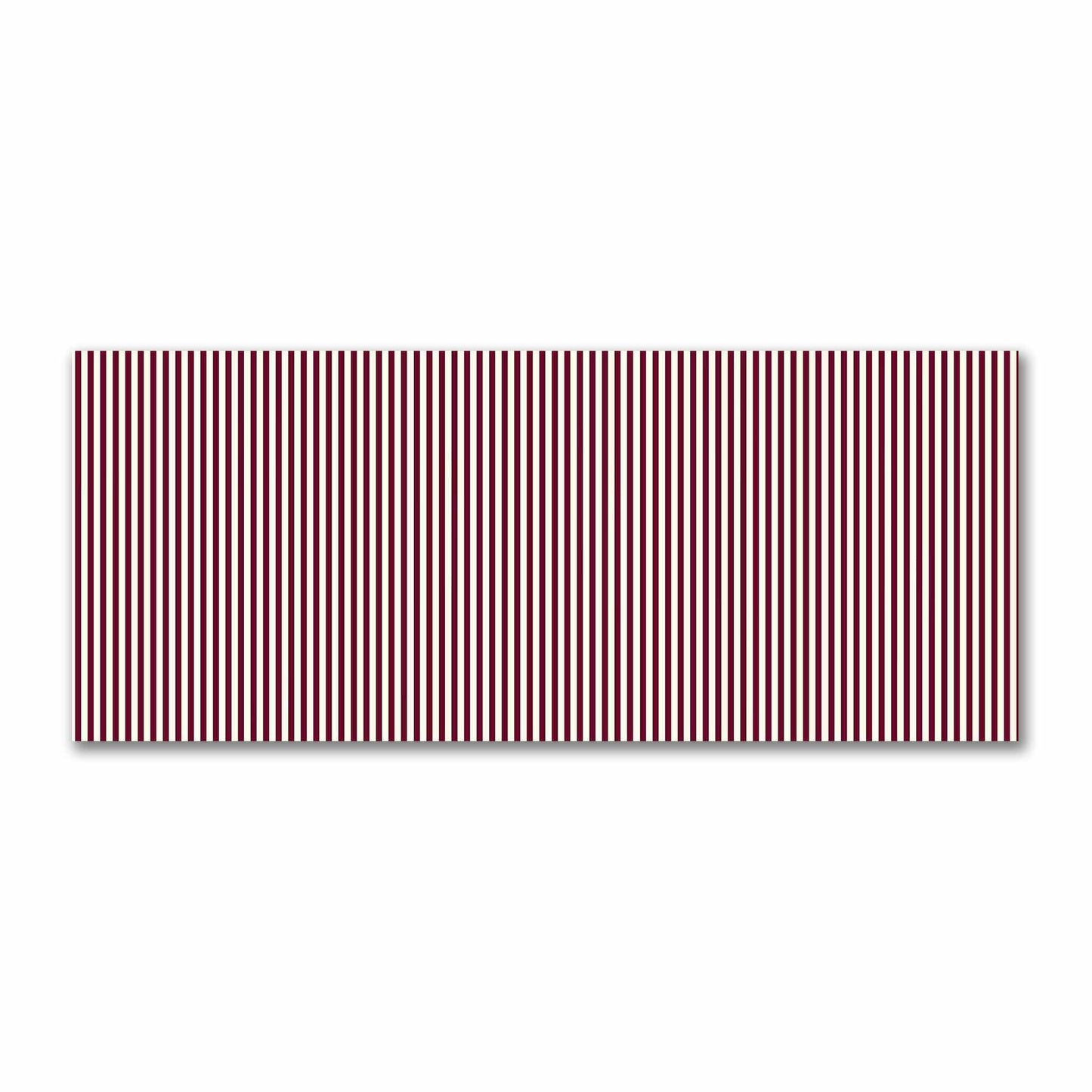 Cotton Sateen Fabric with Thin Burgundy Red Bars on Pale Cream, FACS-1283-241
