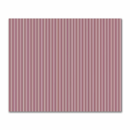 Cotton Sateen Fabric with Thin Burgundy Red Bars on Pale Cream, FACS-1283-241