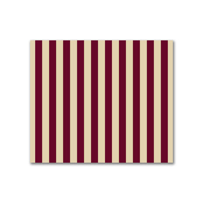 Cotton Sateen Fabric with Burgundy Red Bars on Tan, FACS-1284-051