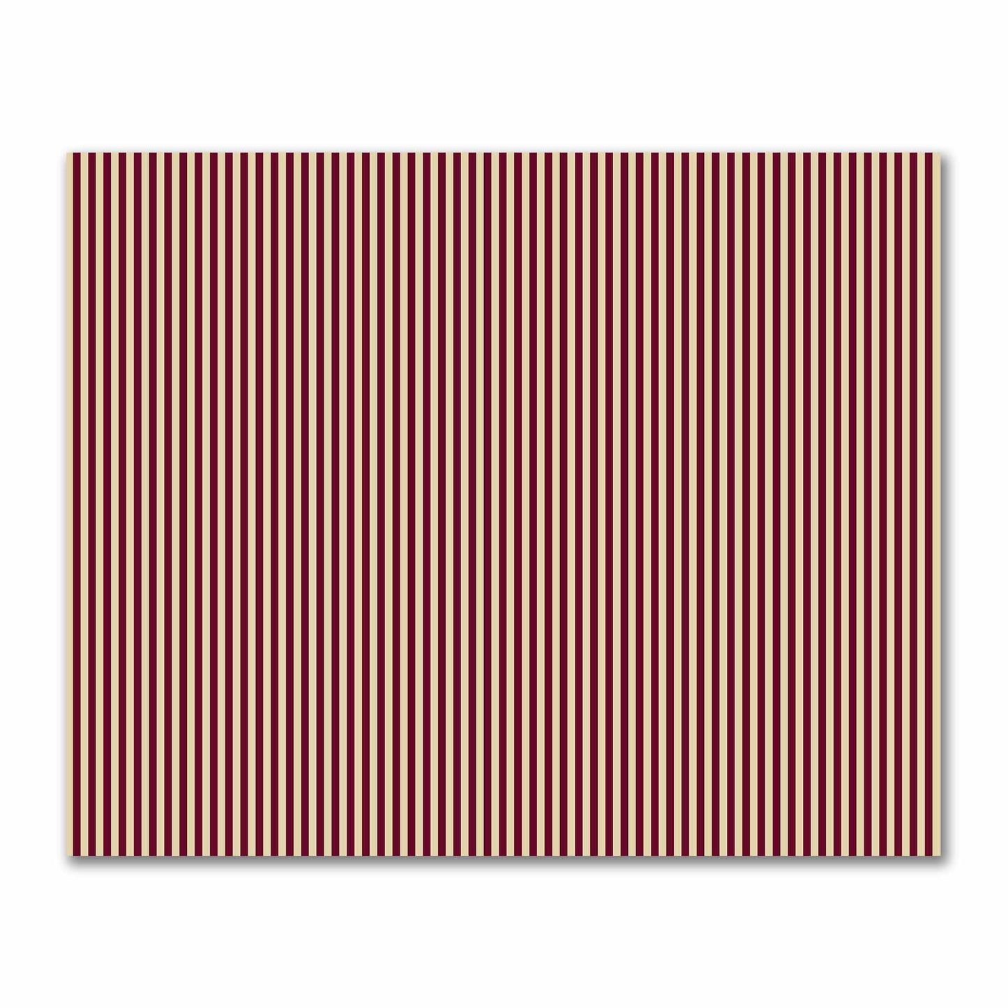 Cotton Sateen Fabric with Burgundy Red Bars on Tan, FACS-1284-051